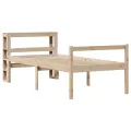 Lit pour personne âgée et tête de lit 90x200cm bois pin massif