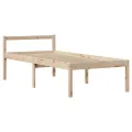 Lit pour personne âgée et tête de lit 90x200cm bois pin massif