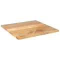 Dessus de table 80x80x3,8 cm carré bois massif manguier