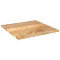 Dessus de table 80x80x2,5 cm carré bois massif de manguier