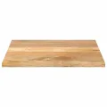 Dessus de table 80x80x2,5 cm carré bois massif de manguier