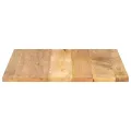 Dessus de table 80x80x2,5 cm carré bois massif de manguier