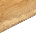 Dessus de table 80x80x2,5 cm carré bois massif de manguier