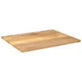 Dessus de table 100x80x3,8cm rectangulaire bois massif manguier
