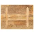 Dessus de table 80x60x2,5 cm rectangulaire bois massif manguier