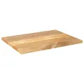 Dessus de table 80x50x3,8 cm rectangulaire bois massif manguier