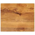 Dessus de table 60x50x2,5 cm rectangulaire bois massif manguier