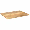 Dessus de table 70x60x3,8 cm rectangulaire bois massif manguier