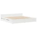 Cadre de lit sans matelas blanc 120x190 cm bois de pin massif