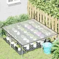 Bâche transparente avec œillets 2x2 m polyéthylène