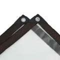 Bâche transparente avec œillets 2x2 m polyéthylène