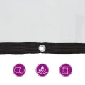 Bâche transparente avec œillets 2x2 m polyéthylène