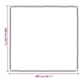 Bâche transparente avec œillets 2x2 m polyéthylène