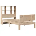 Lit bibliothèque sans matelas 90x200 cm bois de pin massif