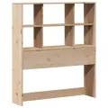 Lit bibliothèque sans matelas 90x200 cm bois de pin massif
