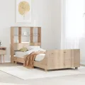 Cadre de lit sans matelas 90x200 cm bois de pin massif