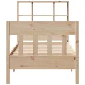Cadre de lit sans matelas 90x200 cm bois de pin massif