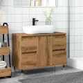 Armoire de salle de bain chêne artisanal bois d'ingénierie