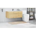 Tapis de bain Rectangulaire Crème 70x120 cm Polypropylène Antidérapant