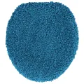 Ensemble de 3 tapis de bain  Bleu Polypropylène Antidérapant