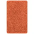 Tapis de bain rectangulaire orange 50x80 cm en polypropylène antidérapant