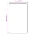 Tapis de bain rectangulaire orange 50x80 cm en polypropylène antidérapant