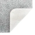 Ensemble de 3 Tapis de Bain Gris Polypropylène Antidérapant