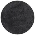 Tapis Shaggy avec support en latex Gris foncé ø160 cm