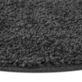 Tapis Shaggy avec support en latex Gris foncé ø160 cm