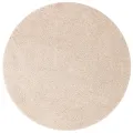 Tapis shaggy  avec support en latex Crème ø160 cm