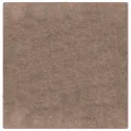 Tapis Shaggy à poils longs Marron 160x160 cm PP