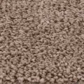 Tapis Shaggy à poils longs Marron 160x160 cm PP