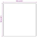 Tapis Shaggy à poils longs Marron 160x160 cm PP
