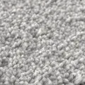 Tapis shaggy  avec dos en latex gris ø90 cm
