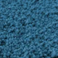 Tapis de bain rectangulaire bleu 50x80 cm en polypropylène antidérapant