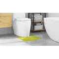 Tapis de bain U en forme de U vert 50x50 cm en polypropylène antidérapant