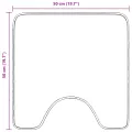 Tapis de bain U en forme de U vert 50x50 cm en polypropylène antidérapant