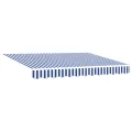 Store Rétractable Automatique Bleu et Blanc 300x250 cm