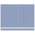 Store Rétractable Automatique Bleu et Blanc 300x250 cm