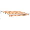 Store repliable automatique Jaune et Orange 300x250 cm