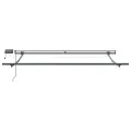 Auvent rétractable manuel avec rayures multicolores LED 350x250 cm
