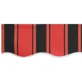 Auvent rétractable automatique orange et marron 350x250 cm