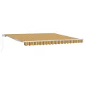 Store manuel rétractable Multicolore Rayé 400x300 cm