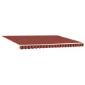 Store rétractable manuel orange et marron 450 x 300 cm