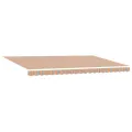 Auvent rétractable automatique avec rayures multicolores LED 500x300 cm