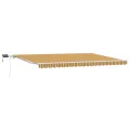 Store Rétractable Manuel avec Rayures Multicolores LED 500x350 cm