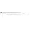 Store Rétractable Manuel avec Rayures Multicolores LED 500x350 cm