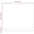 Store rétractable manuel avec rayures multicolores et LED 450x350 cm