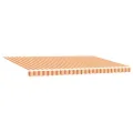Auvent rétractable automatique avec LED jaune et orange 500x350 cm