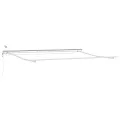 Store rétractable automatique LED rayé rouge et blanc 450x300 cm
